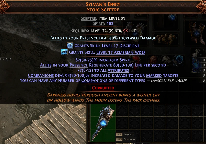 SYLVAN'S EFFIGY STOIC SCEPTRE