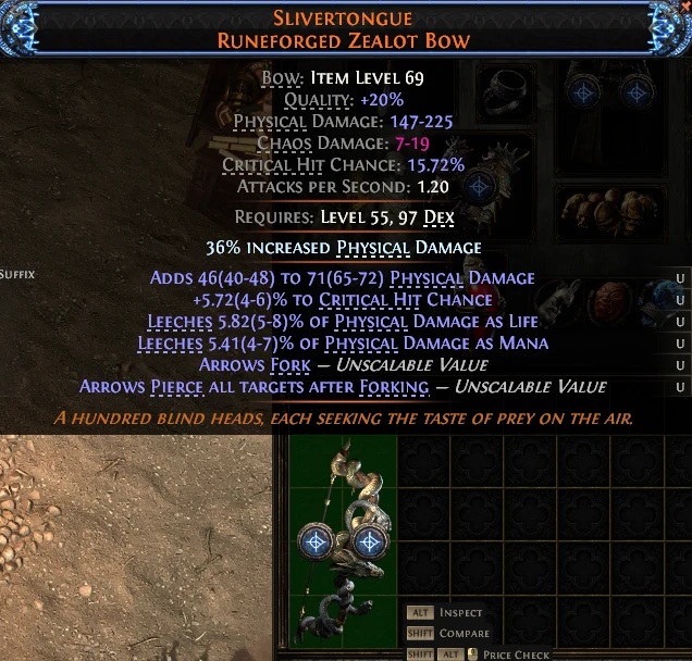 SLIVERTONGUE RUNEFORGED ZEALOT Bow