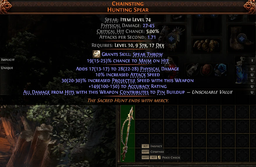 CHAINSTING HUNTING SPEAR
