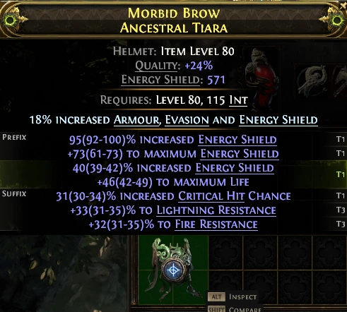 MORBID BROW ANCESTRAL TIARA