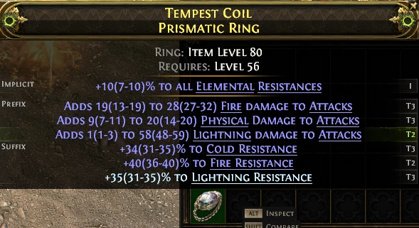 TEMPEST COIL PRISMATIC RING