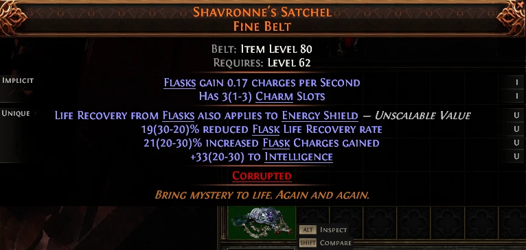 SHAVRONNE'S SATCHEL FINE BELT