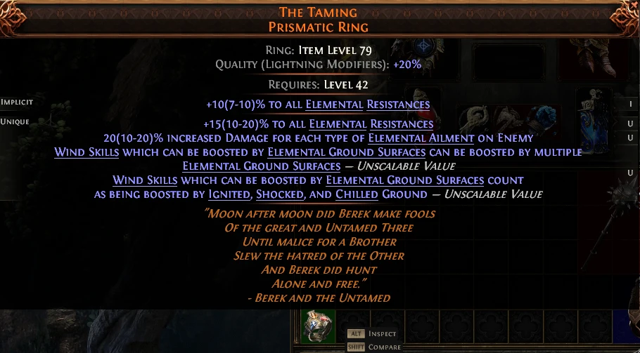 THE TAMING PRISMATIC RING