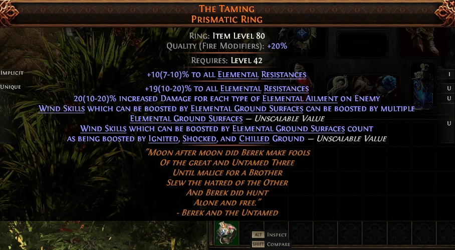 THE TAMING PRISMATIC RING