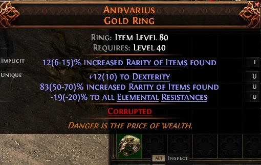 ANDVARIUS GOLD RING