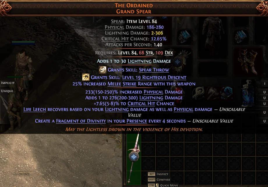 THE ORDAINED GRAND SPEAR