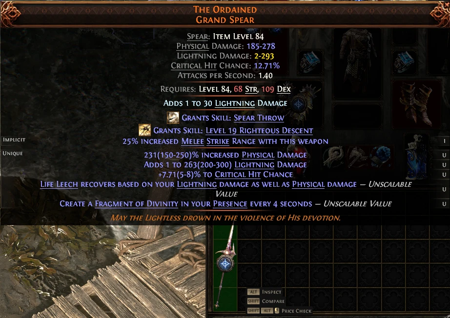 THE ORDAINED GRAND SPEAR