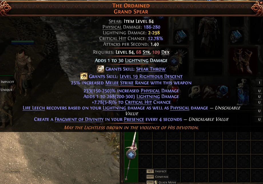 THE ORDAINED GRAND SPEAR