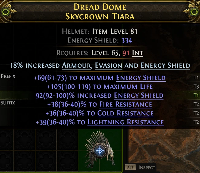 DREAD DOME SKYCROWN TIARA