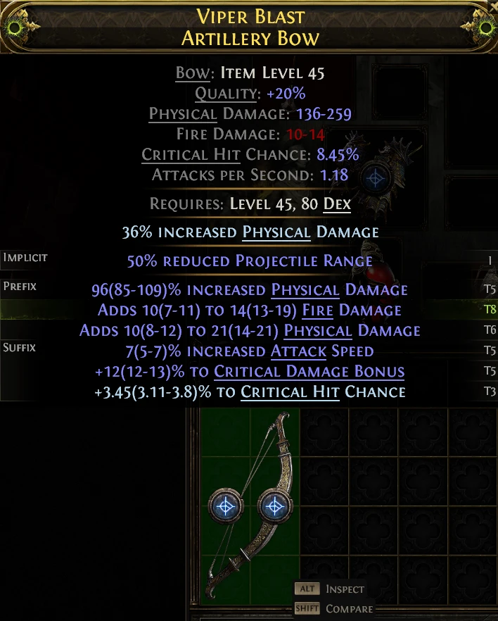VIPER BLAST ARTILLERY Bow
