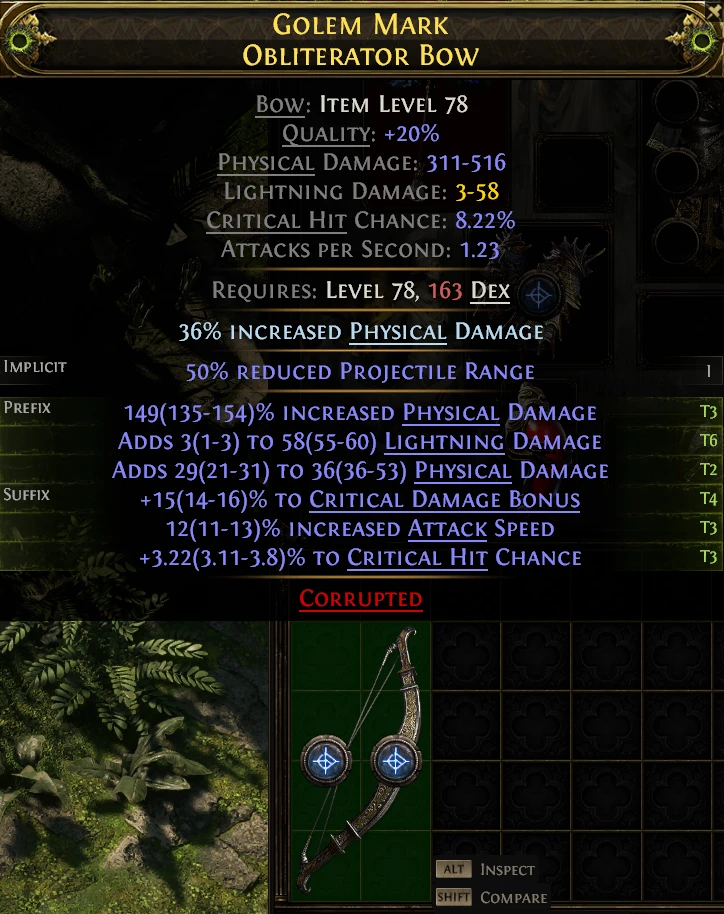 GOLEM MARK OBLITERATOR Bow