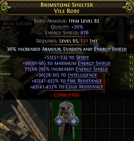 BRIMSTONE SHELTER VILE ROBE