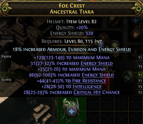 FOE CREST ANCESTRAL TIARA