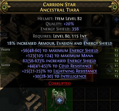 CARRION STAR ANCESTRAL TIARA