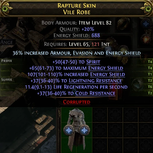 RAPTURE SKIN VILE ROBE