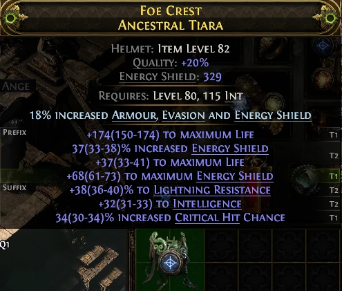 FOE CREST ANCESTRAL TIARA