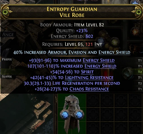 ENTROPY GUARDIAN VILE ROBE