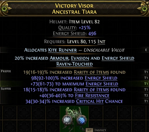 VICTORY VISOR ANCESTRAL TIARA