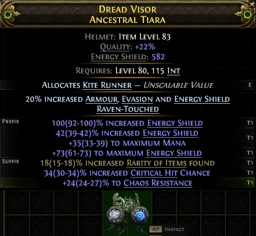 DREAD VISOR ANCESTRAL TIARA