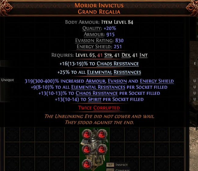 MORIOR INVICTUS GRAND REGALIA