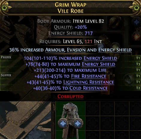 GRIM WRAP VILE ROBE