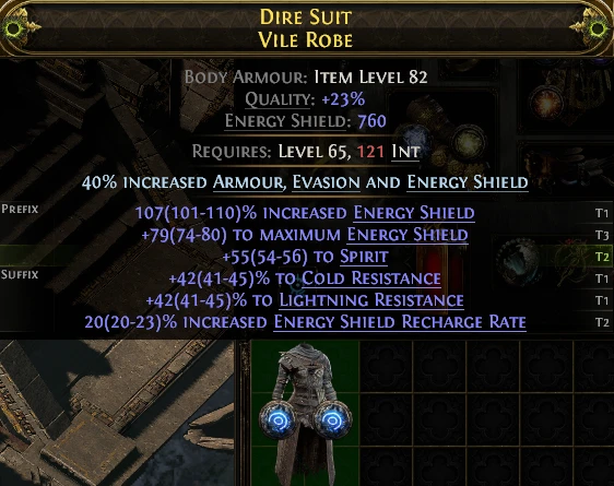 DIRE SUIT VILE ROBE