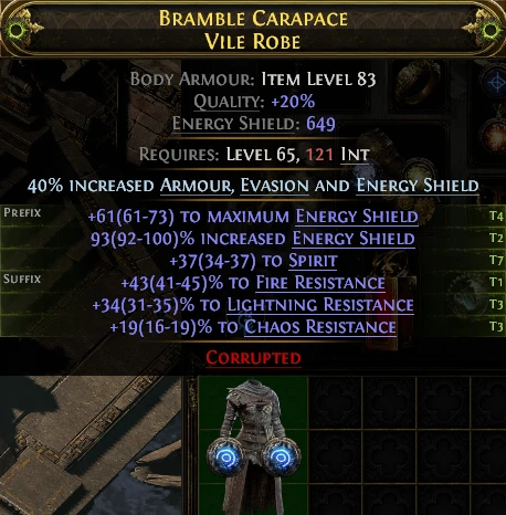 BRAMBLE CARAPACE VILE ROBE