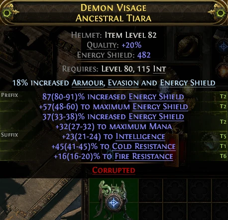 DEMON VISAGE ANCESTRAL TIARA