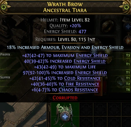 WRATH BROW ANCESTRAL TIARA