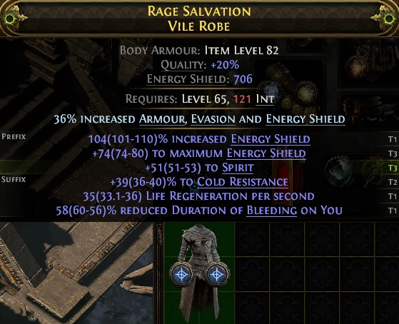 RAGE SALVATION VILE ROBE