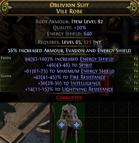 OBLIVION SUIT VILE ROBE