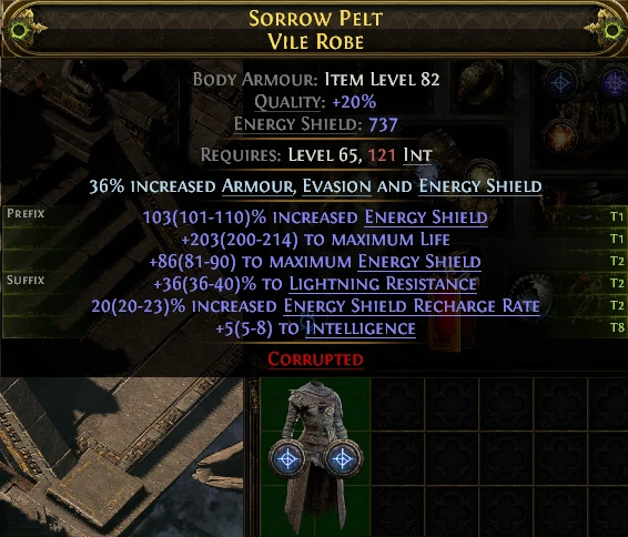 SORROW PELT VILE ROBE