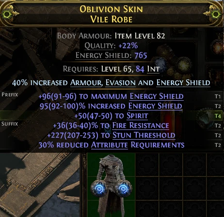 OBLIVION SKIN VILE ROBE