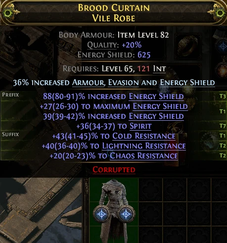 BROOD CURTAIN VILE ROBE