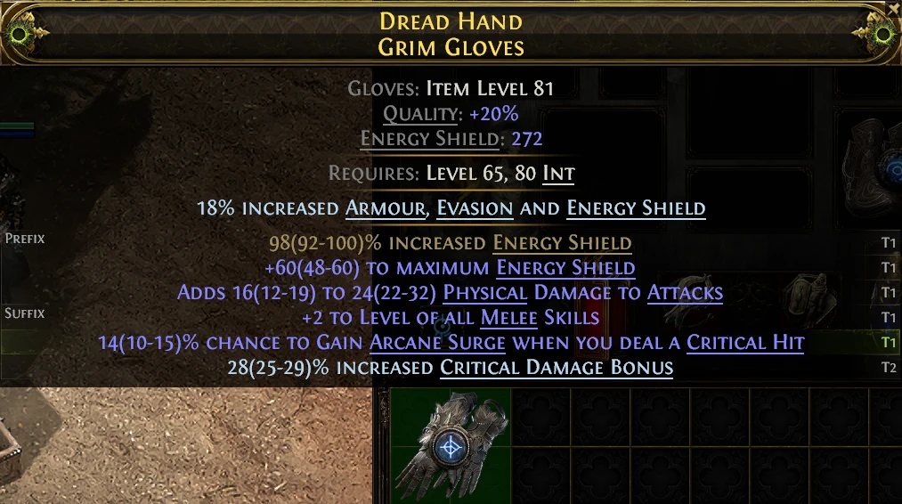 DREAD HAND GRIM GLOVES