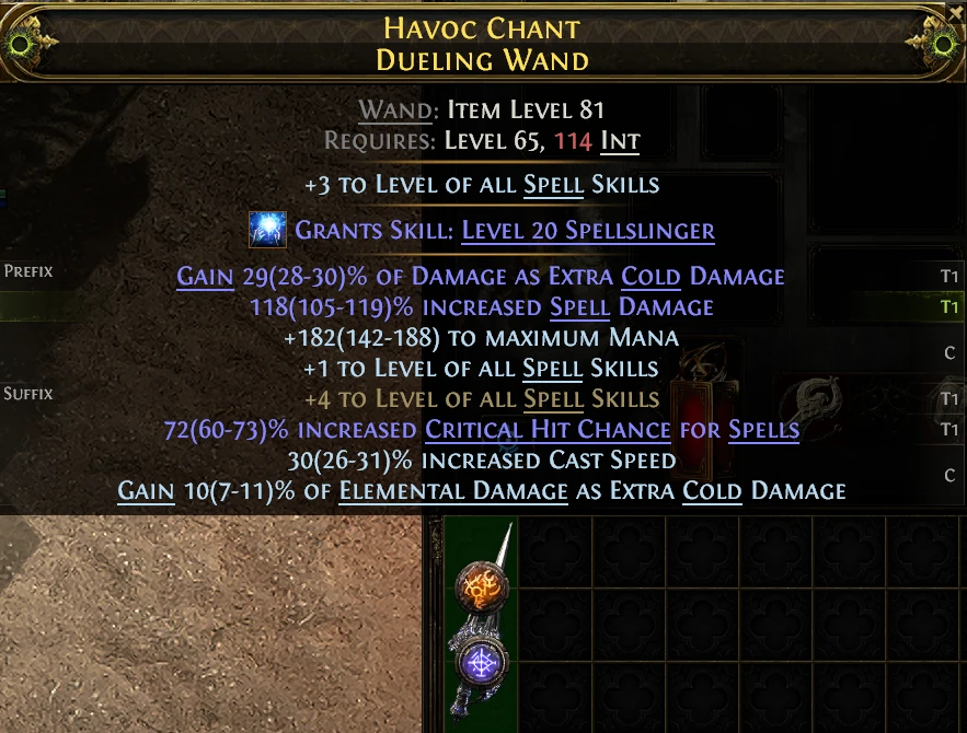 HAVOC CHANT DUELING WAND