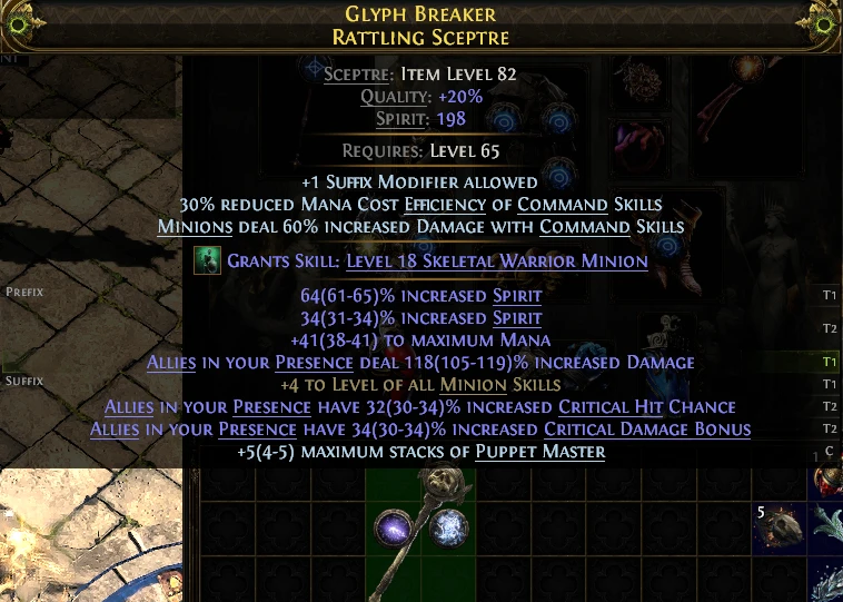 GLYPH BREAKER RATTLING SCEPTRE