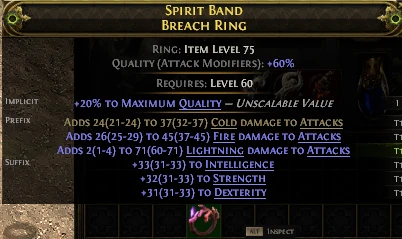 SPIRIT BAND BREACH RING