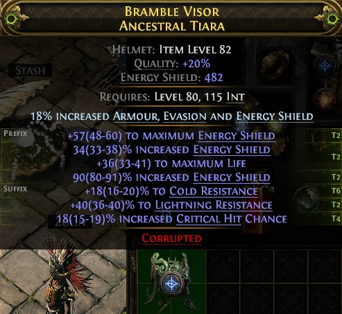 BRAMBLE VISOR ANCESTRAL TIARA