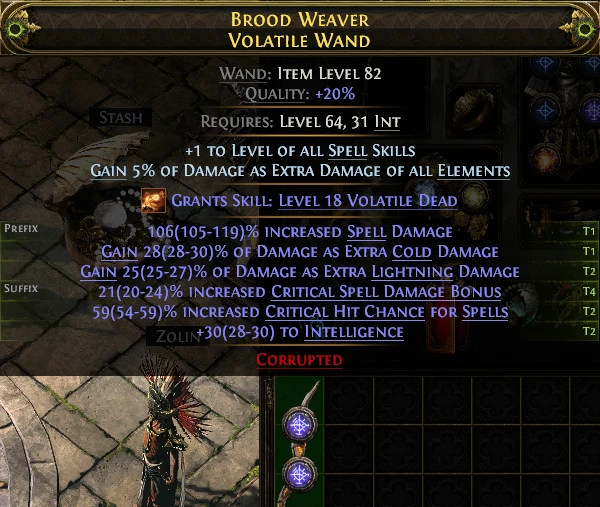 BROOD WEAVER VOLATILE WAND