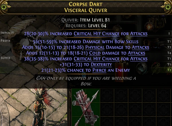 CORPSE DART VISCERAL QUIVER JIASH