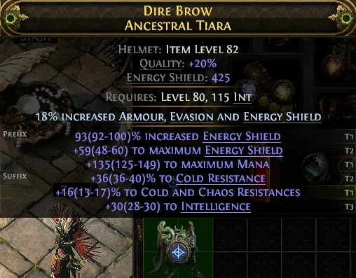 DIRE BROW ANCESTRAL TIARA JIASH