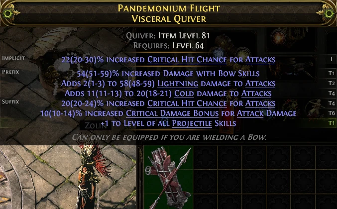 PANDEMONIUM FLIGHT VISCERAL QUIVER