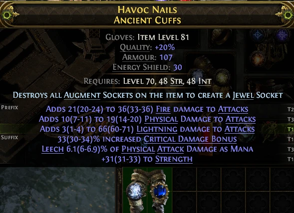 HAVOC NAILS ANCIENT CUFFS
