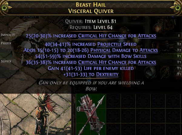 BEAST HAIL VISCERAL QUIVER JIASH