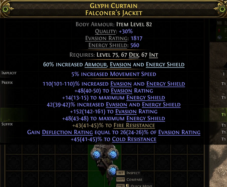 GLYPH CURTAIN FALCONER'S JACKET
