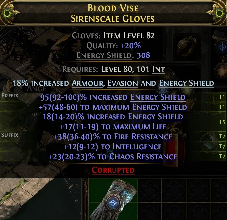 BLOOD VISE SIRENSCALE GLOVES