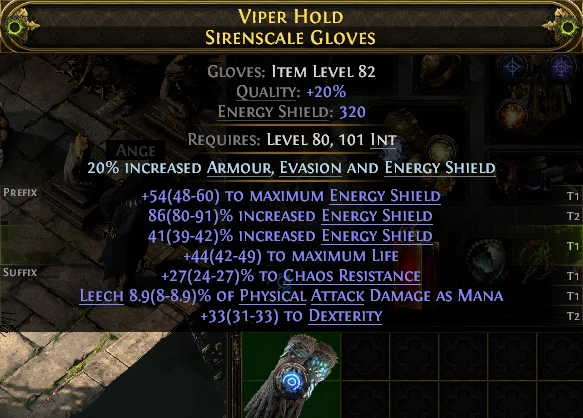 VIPER HOLD SIRENSCALE GLOVES