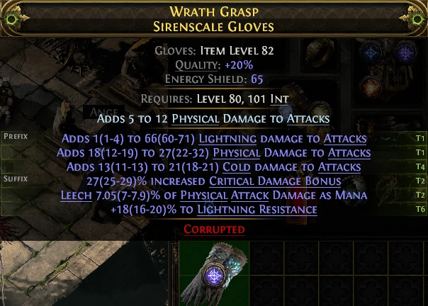 WRATH GRASP SIRENSCALE GLOVES