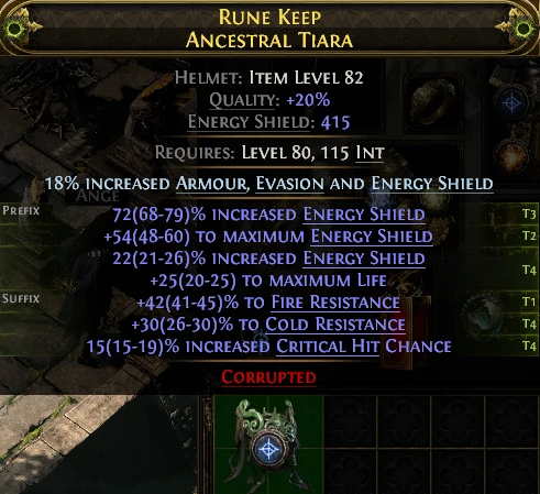 RUNE KEEP ANCESTRAL TIARA